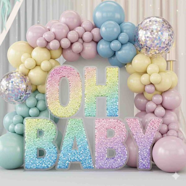 Oh Baby Pastel Themed Sequin Decor - Image 8