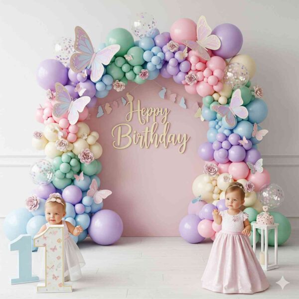 A pastel butterfly fantasy decor idea for your baby girls first birthday! - Image 11