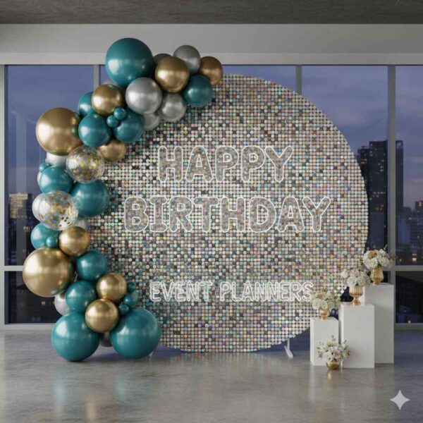Happy Birthday Themed Sequin Decor - Image 7