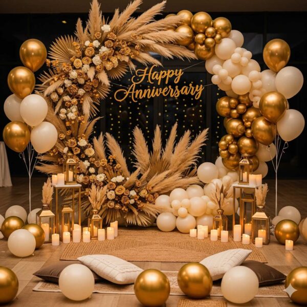 Golden Boho Theme Anniversary Theme Decor - Image 9