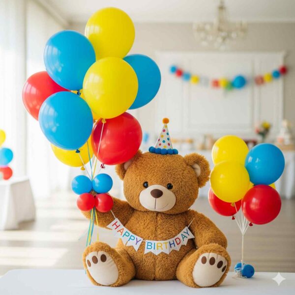 Cuddly Teddy Bear Birthday Decoration - Image 12