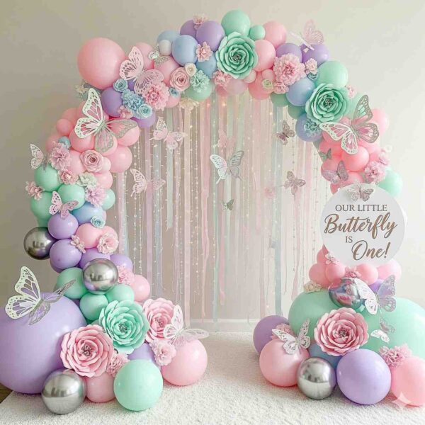 A pastel butterfly fantasy decor idea for your baby girls first birthday! - Image 13