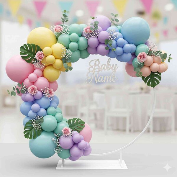 Pastel Paradise Baby Shower Ring Decor - Image 9