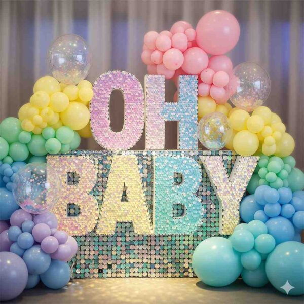 Oh Baby Pastel Themed Sequin Decor - Image 10