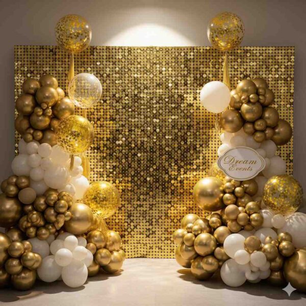 Elegant Golden Sequin Decor - Image 8