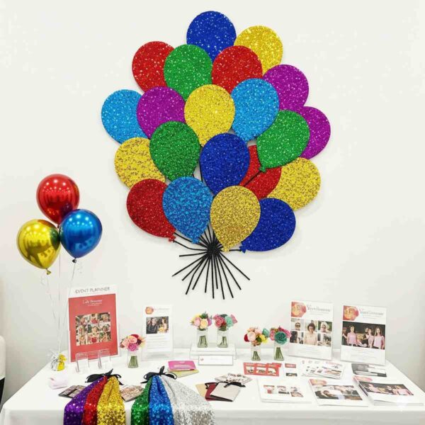 Colourful Balloons Themed Sequin Decor - Image 7
