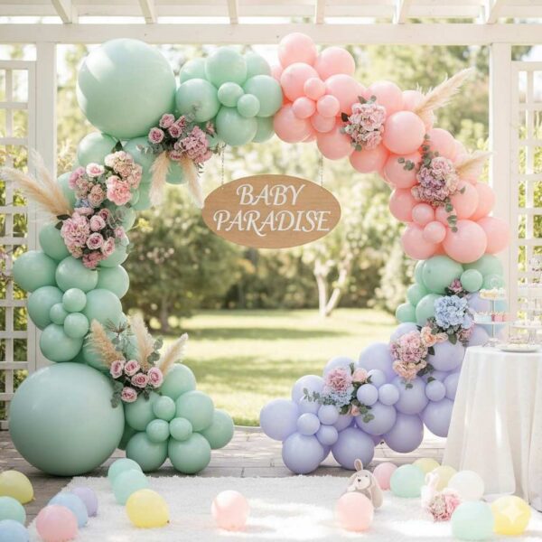 Pastel Paradise Baby Shower Ring Decor - Image 10