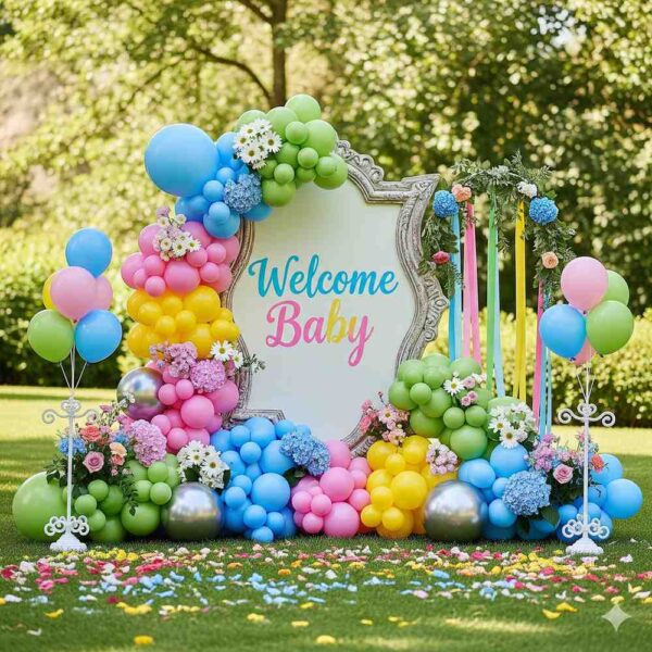 Colourful Garden Welcome Baby Decor - Image 10