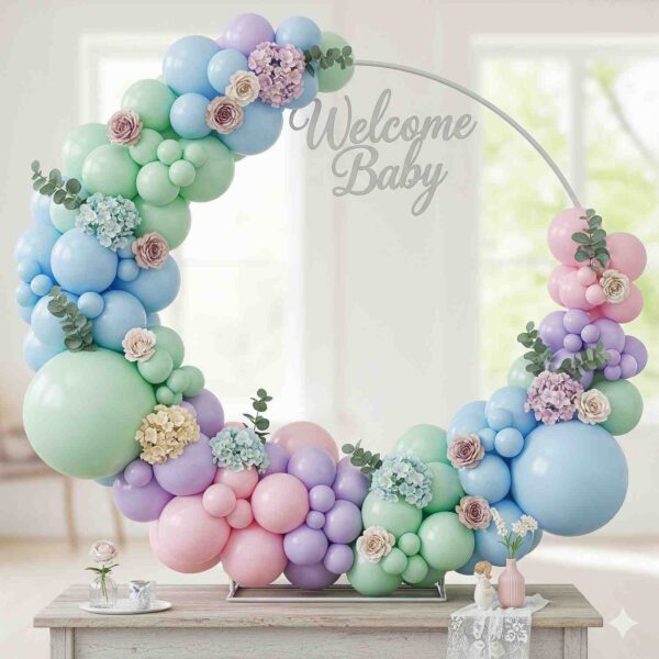 Pastel Paradise Baby Shower Ring Decor - Image 11