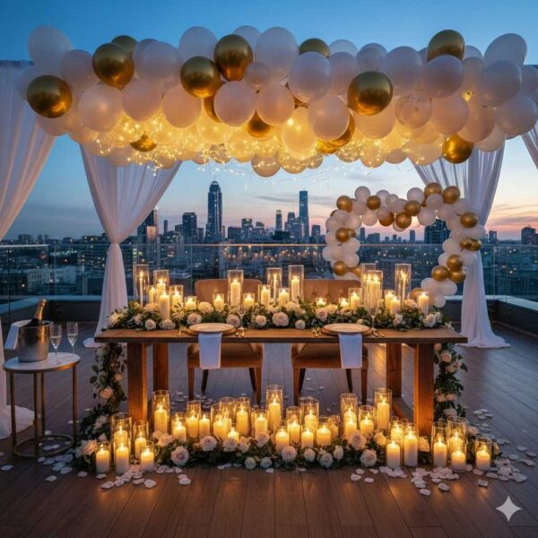 Private Rooftop Candlelight Dinner - Image 12