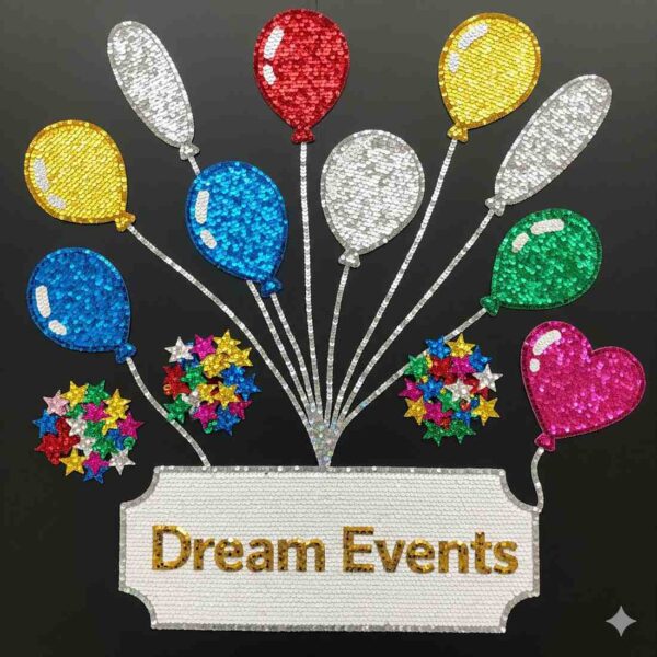 Colourful Balloons Themed Sequin Decor - Image 9