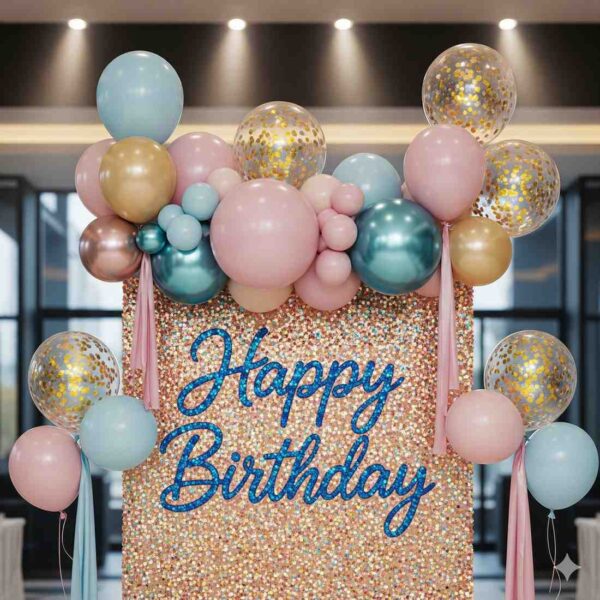 Happy Birthday Themed Sequin Decor - Image 9