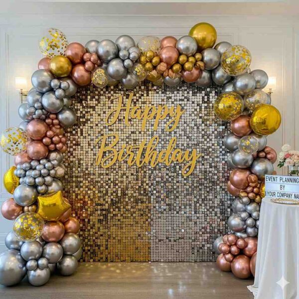 Happy Birthday Themed Sequin Decor - Image 10