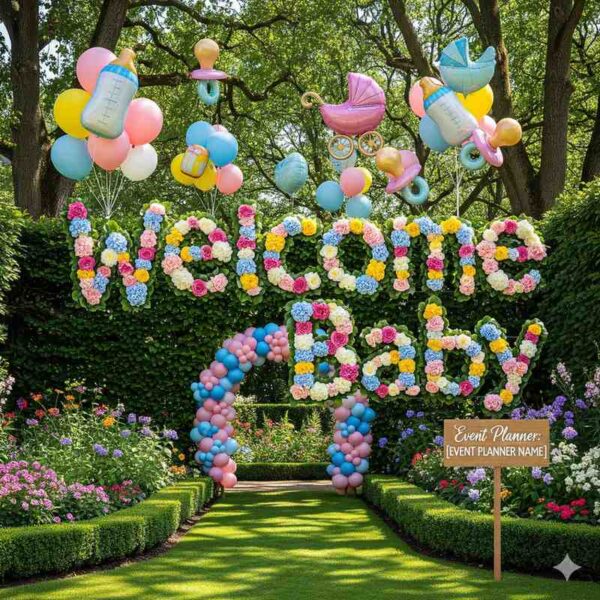 Colourful Garden Welcome Baby Decor - Image 12