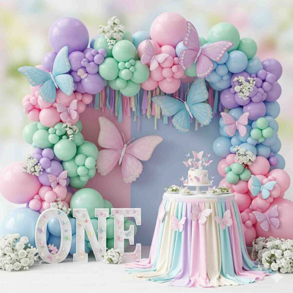 A pastel butterfly fantasy decor idea for your baby girls first birthday! - Image 15