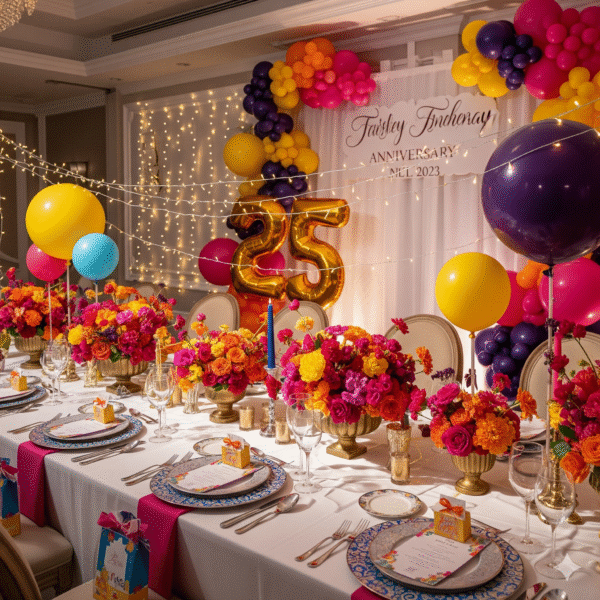 Colorful Themed Anniversary Decor - Image 14