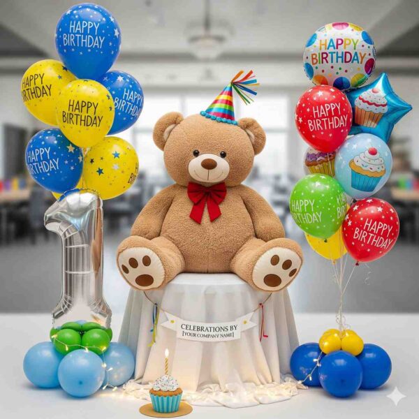 Cuddly Teddy Bear Birthday Decoration - Image 15