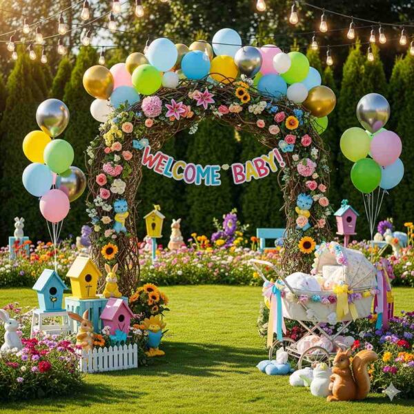 Colourful Garden Welcome Baby Decor - Image 13