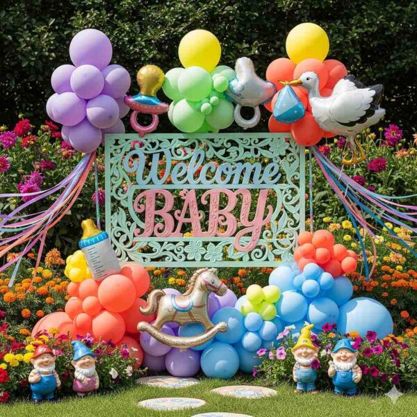 Colourful Garden Welcome Baby Decor - Image 15