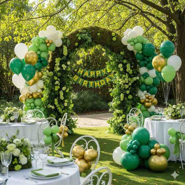 Green Garden Birthday Celebration Decor - Image 14