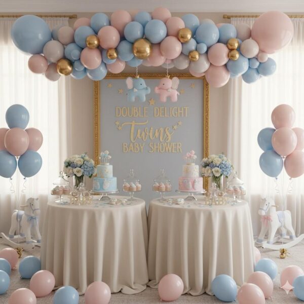 Double Delight Twins Baby Shower Decor - Image 14