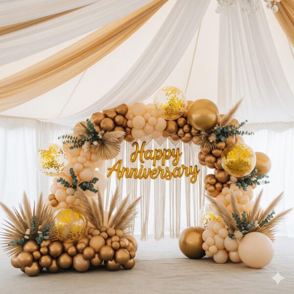 Golden Boho Theme Anniversary Theme Decor - Image 14