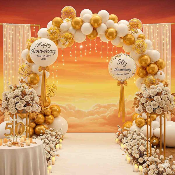 Golden Sky Anniversary Decor - Image 19