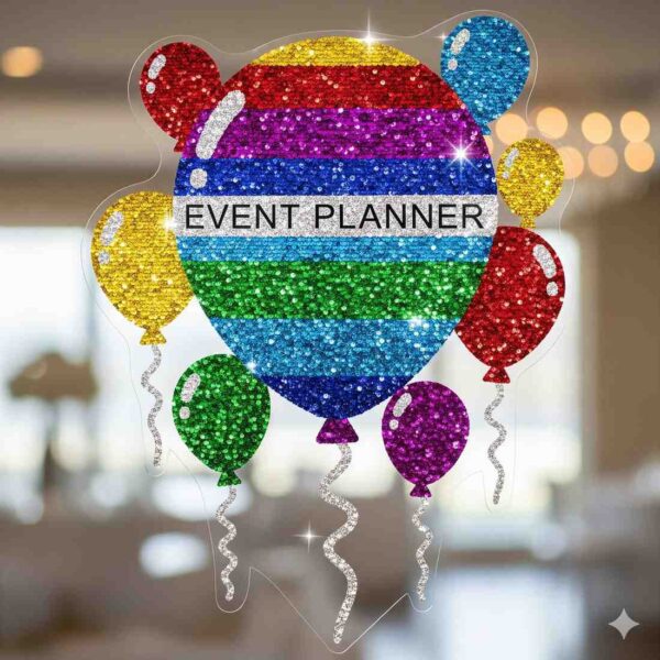 Colourful Balloons Themed Sequin Decor - Image 12