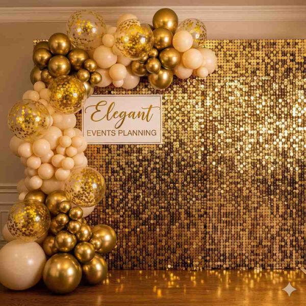 Elegant Golden Sequin Decor - Image 11