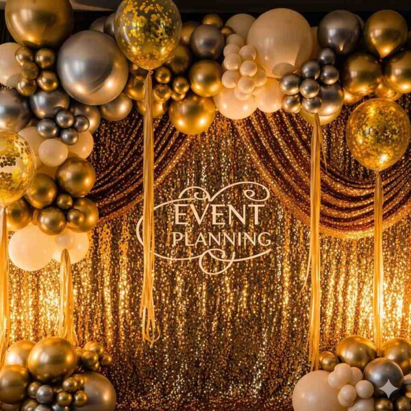 Elegant Golden Sequin Decor - Image 12