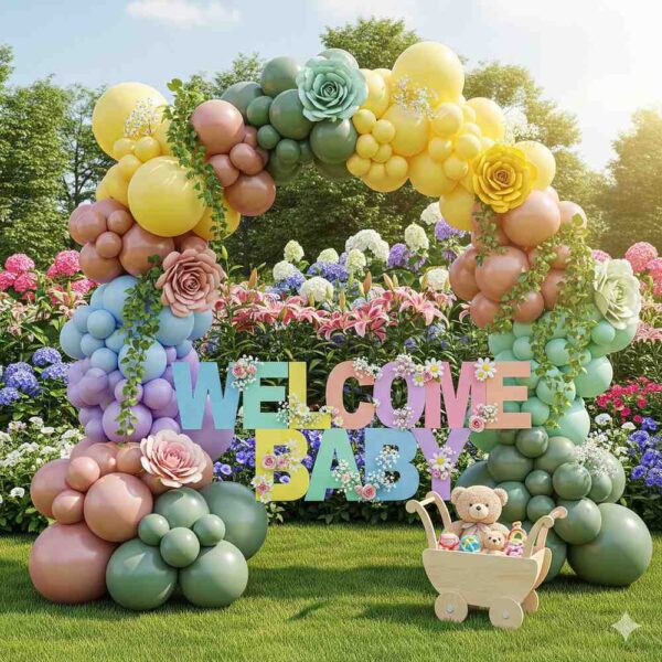 Colourful Garden Welcome Baby Decor - Image 17