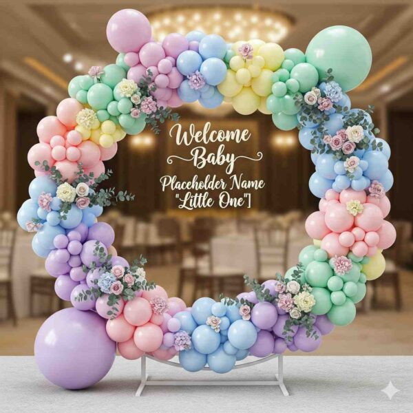 Pastel Paradise Baby Shower Ring Decor - Image 15