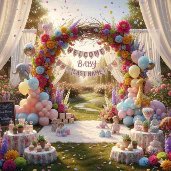 Colourful Garden Welcome Baby Decor - Image 18
