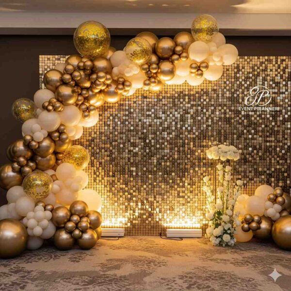 Elegant Golden Sequin Decor - Image 13