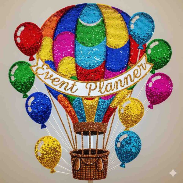 Colourful Balloons Themed Sequin Decor - Image 13