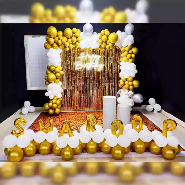 Happy Birthday Blue and Black Decoration - Image 3