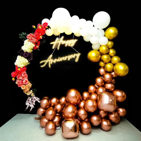 Rose Gold Charm Birthday Decor - Image 2