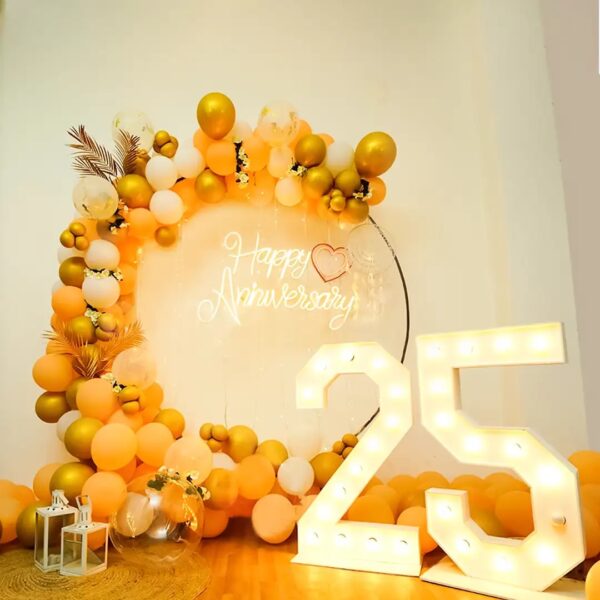 Blue And Silver Themed Anniversary Decor - Image 3
