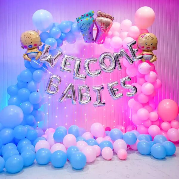 Blue Themed Ring Balloon Bouquet - Image 2