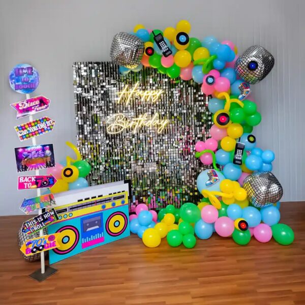Colourful Balloons Themed Sequin Decor - Image 2