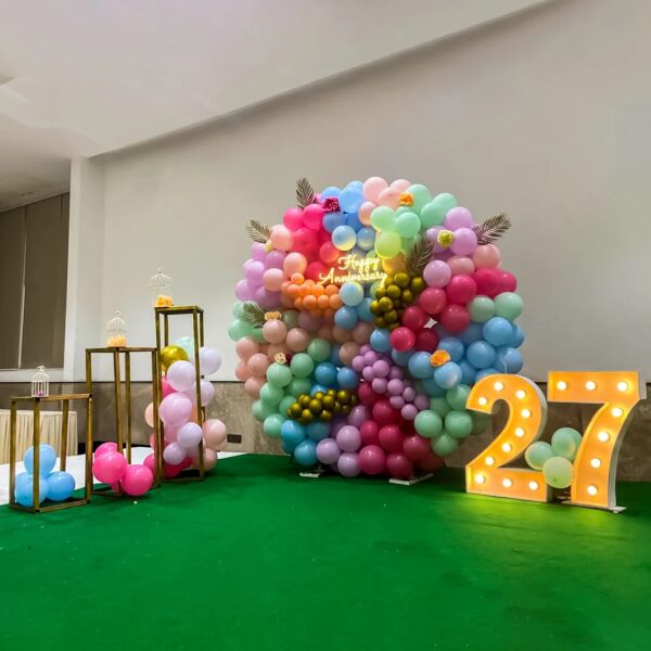 Colorful Themed Anniversary Decor