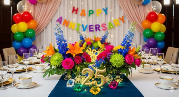Colorful Themed Anniversary Decor - Image 10