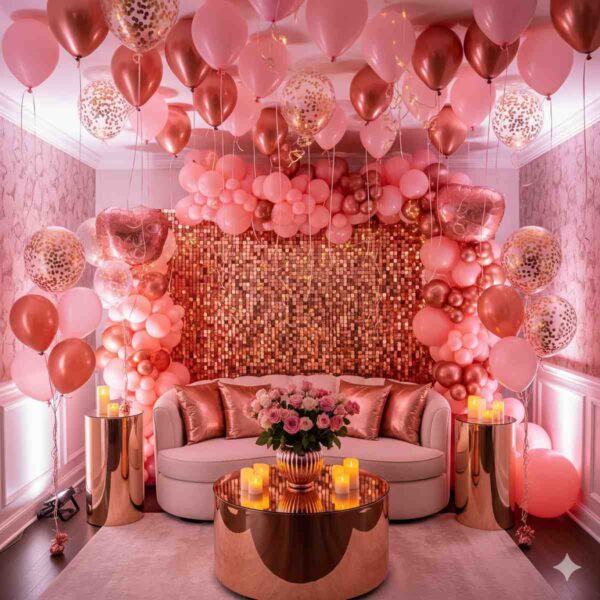 Rose Gold Romance Room Decor - Image 3