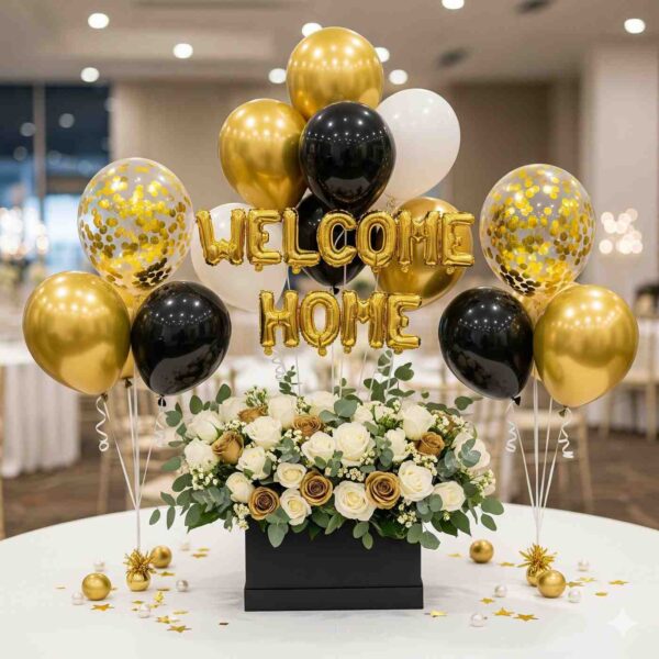 Welcome Home Balloon & Flowers Box - Image 4