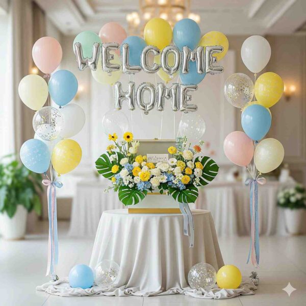Welcome Home Balloon & Flowers Box - Image 3