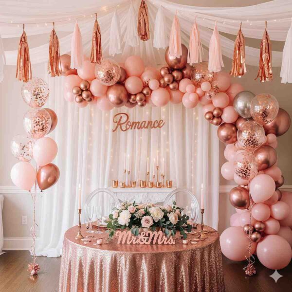 Rose Gold Romance Room Decor - Image 6