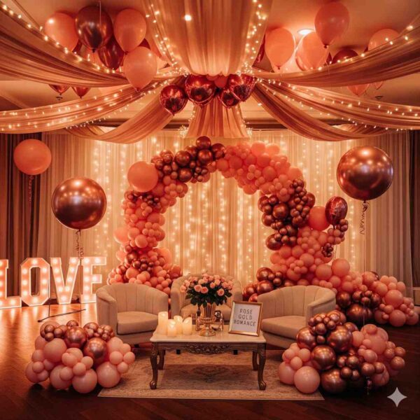 Rose Gold Romance Room Decor - Image 7