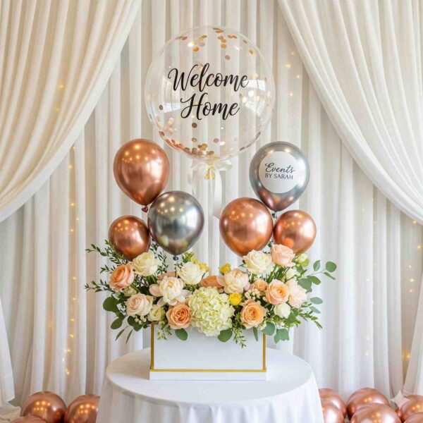 Welcome Home Balloon & Flowers Box - Image 8