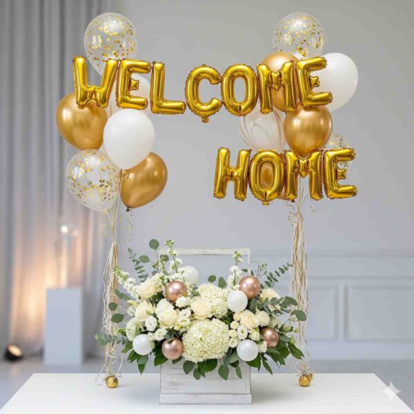 Welcome Home Balloon & Flowers Box - Image 9