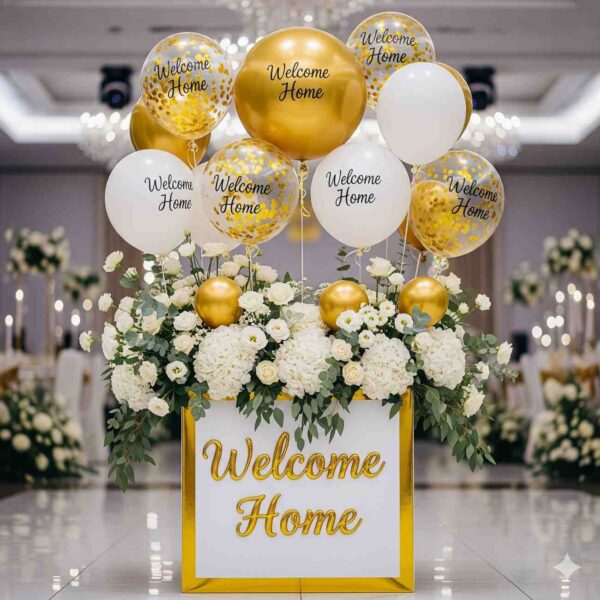 Welcome Home Balloon & Flowers Box - Image 10